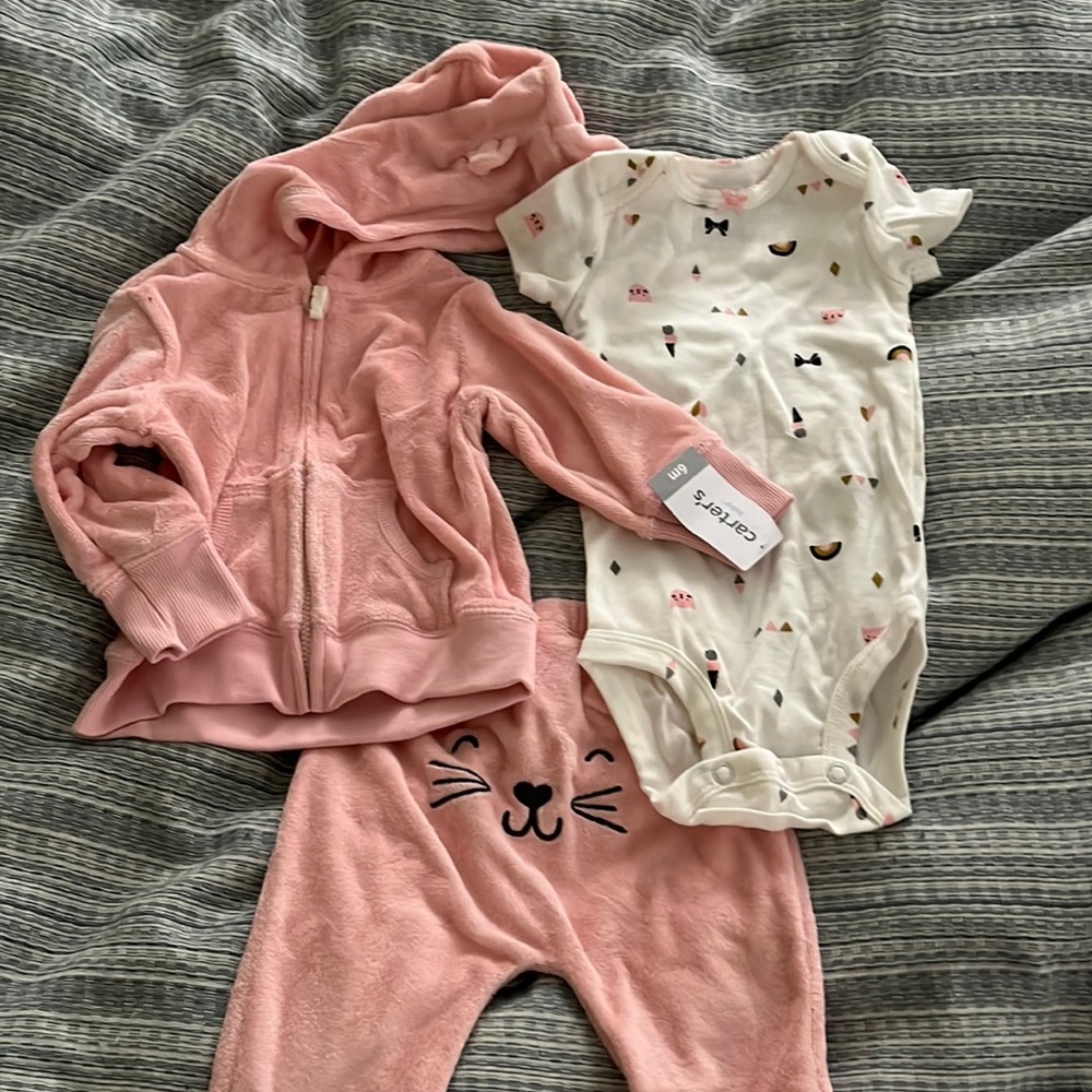 Terry cloth sweatsuit set